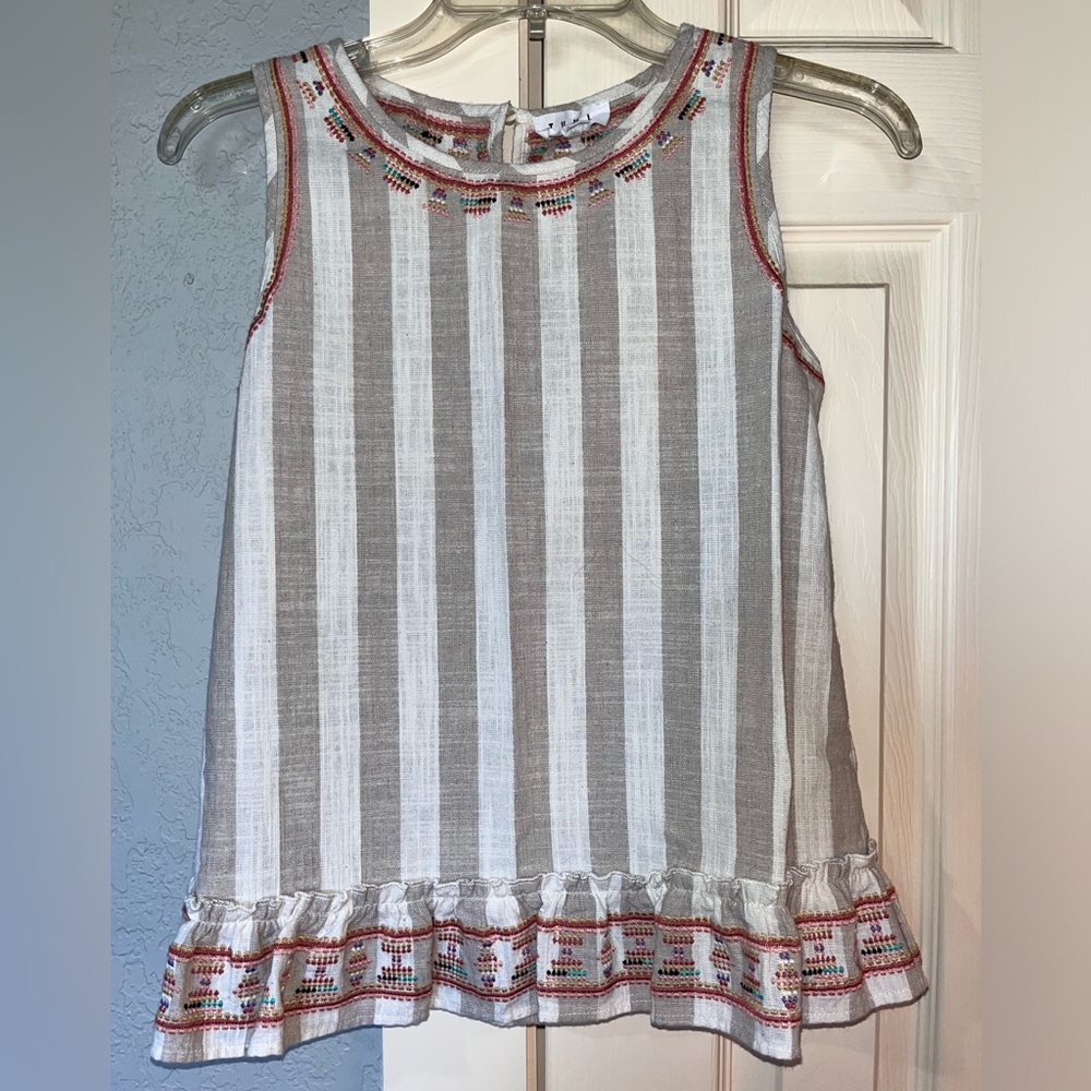 THML Linen Striped Shirt Size Small